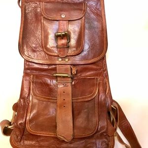 Vintage Leather Backpack